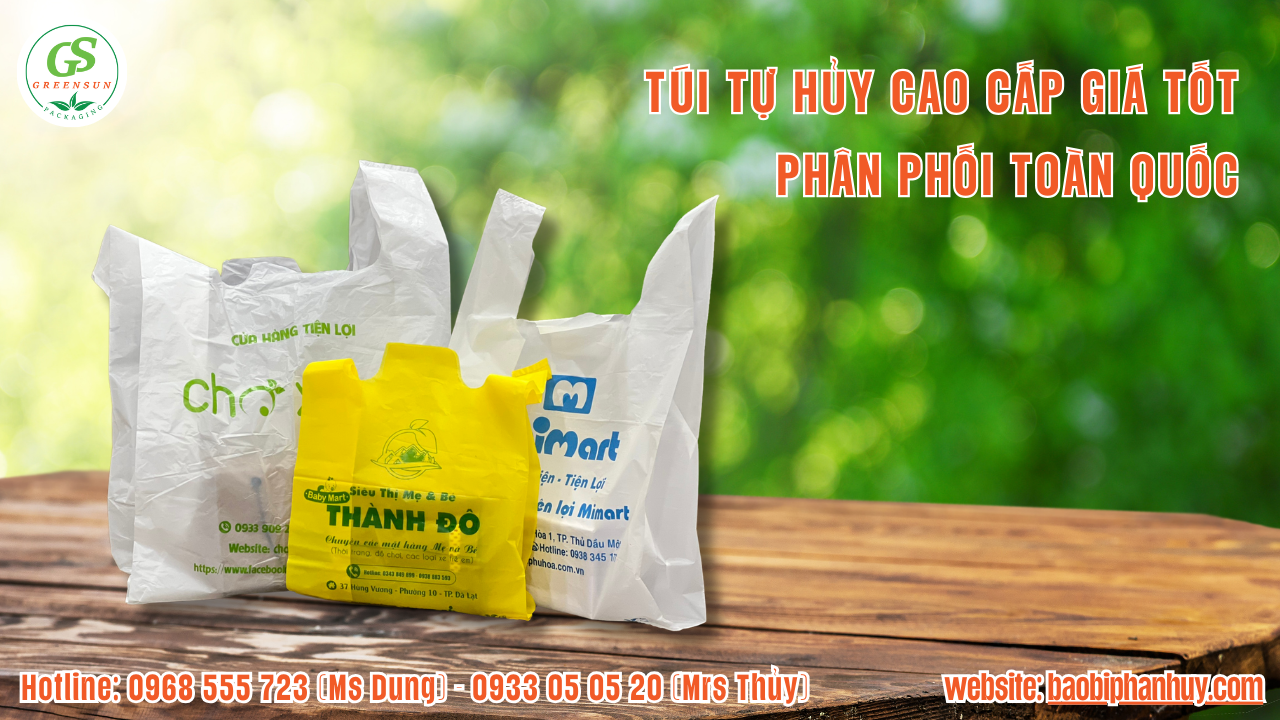 túi tự hủy cao cấp greensun