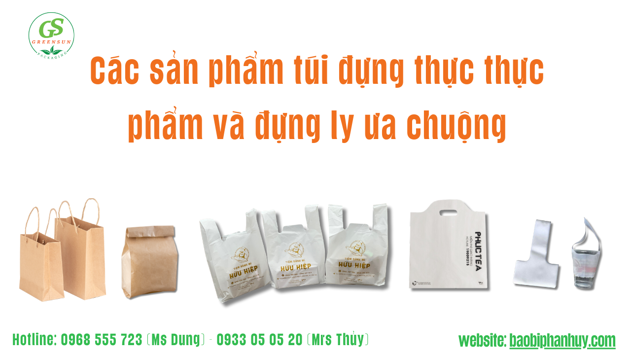 sản phẩm tự hủy, bao bì tự hủy, túi hữu cơ túi sinh học tự hủy giá tốt