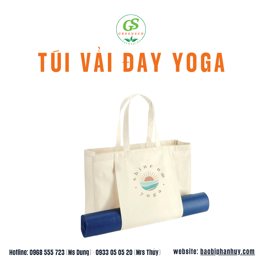 túi vải canvas thể thao cho gym và yoga giá tốt