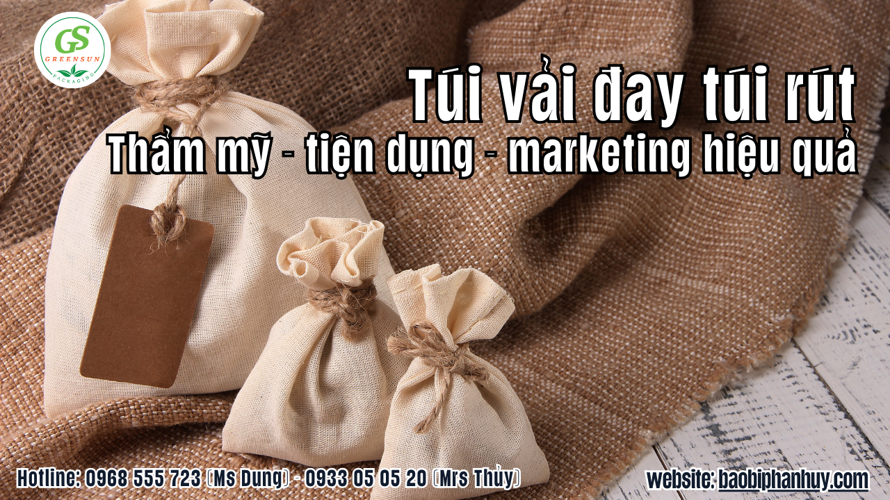 túi vải đay dây rút giá tốt hồ chí minh