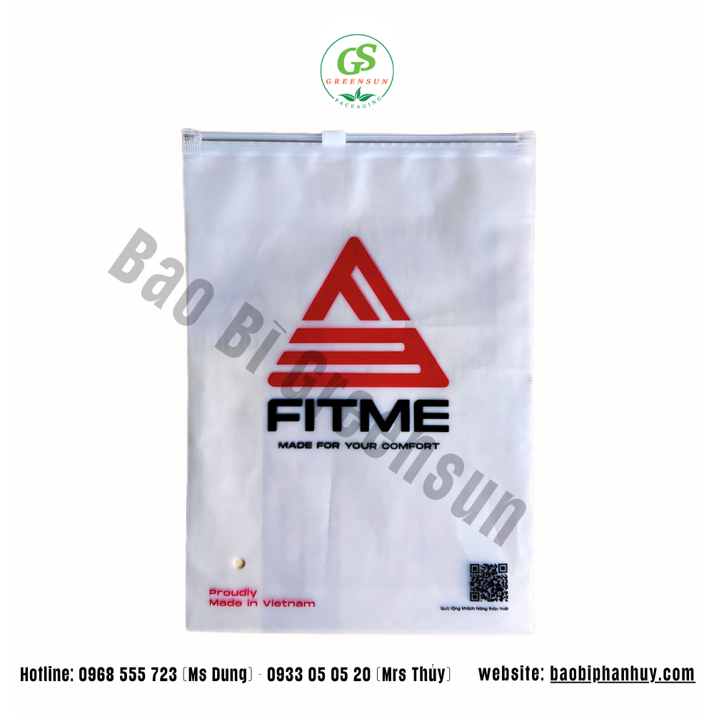 túi zipper sinh học tự hủy giá tốt