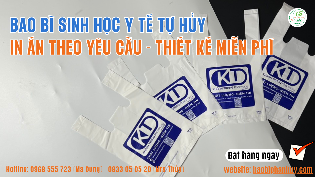 Túi y tế in ấn thiết kế theo yêu cầu cho bệnh viện, nhà thuốc và phòng khám toàn quốc