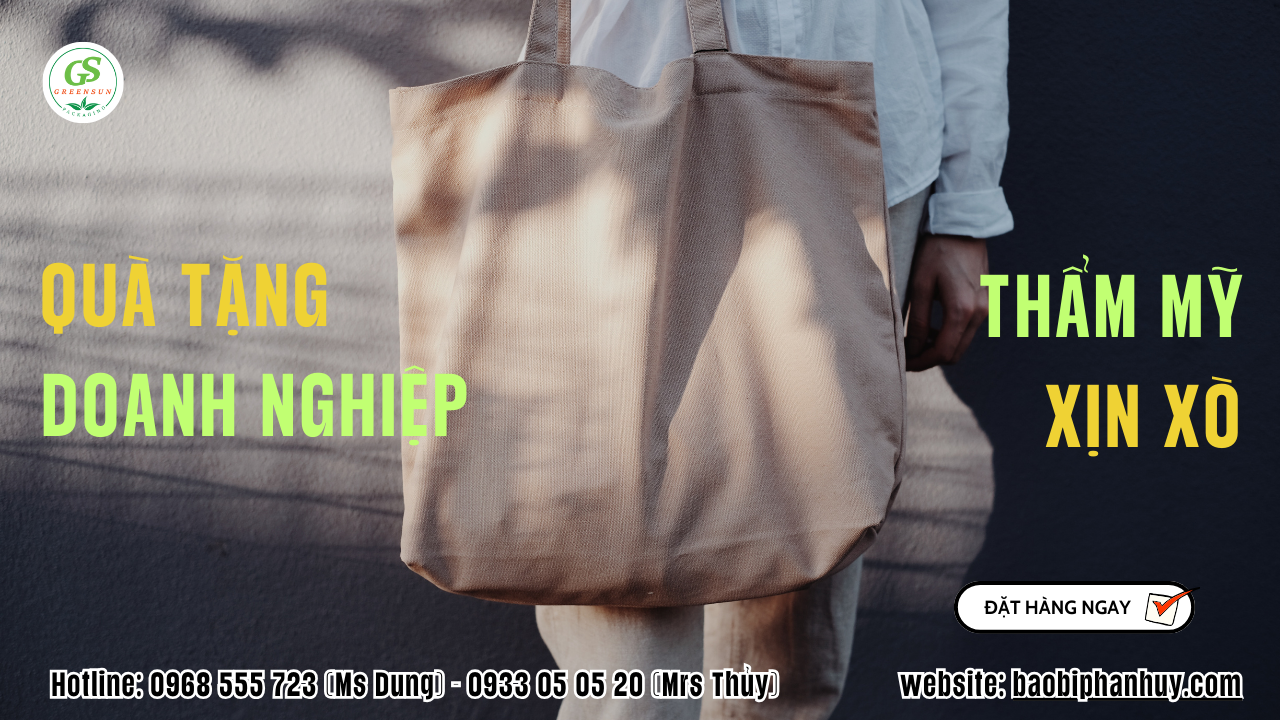 túi vải canvas cho doanh nghiệp mẹ bỉm và bé