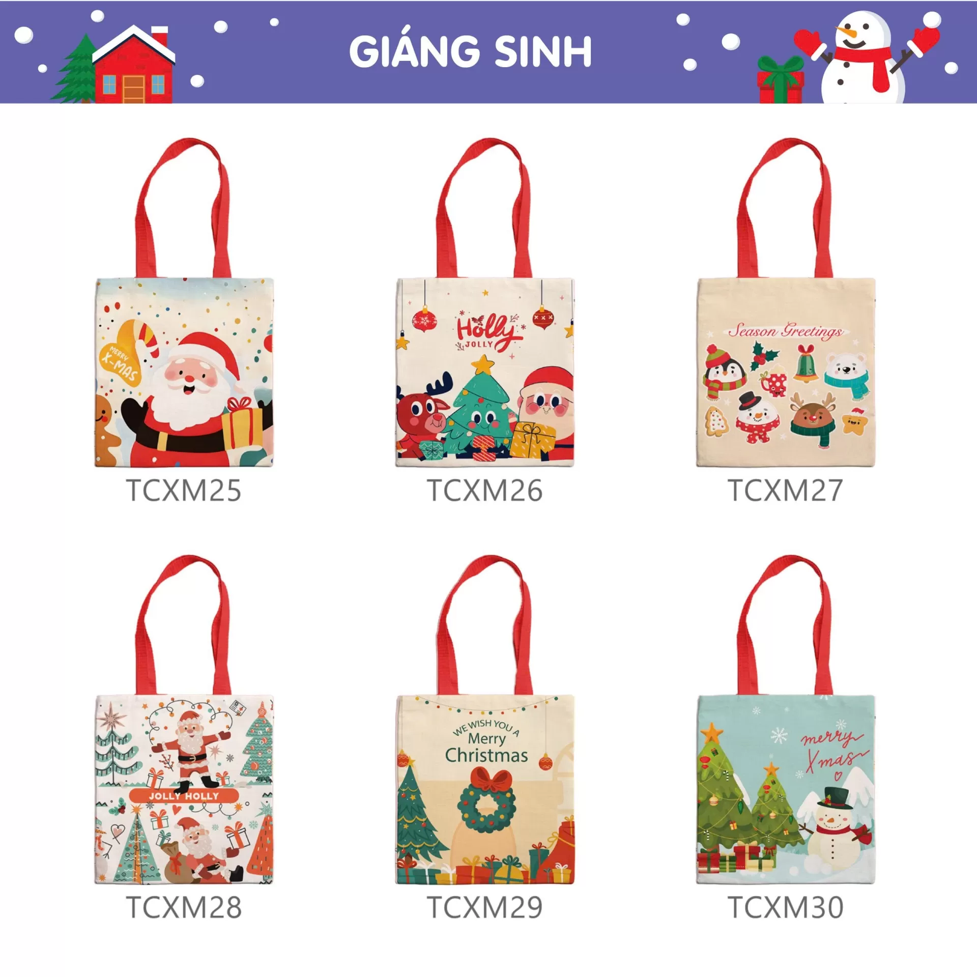 t&uacute;i vải đay lễ gi&aacute;ng sinh 3