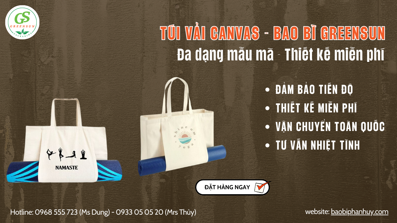 t&uacute;i vải canvas gi&aacute; rẻ tại xưởng tại hồ ch&iacute; minh