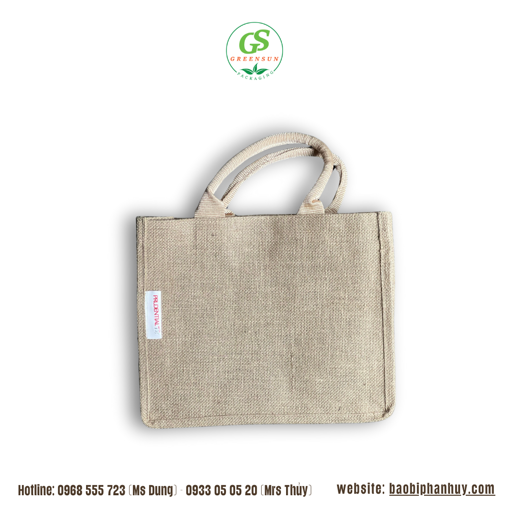 túi vải đay in ấn thiết kế theo yêu cầu - bao bì Greensun