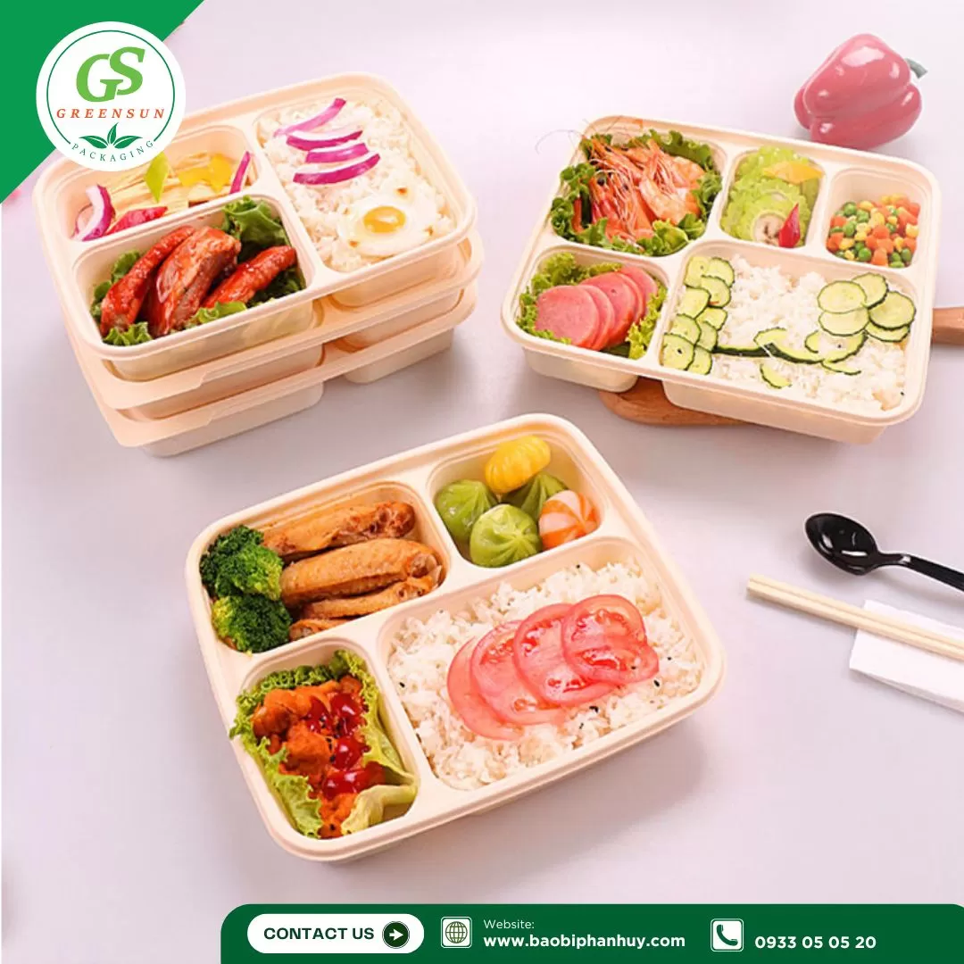 Hộp Bã Mía Nhiều Ngăn