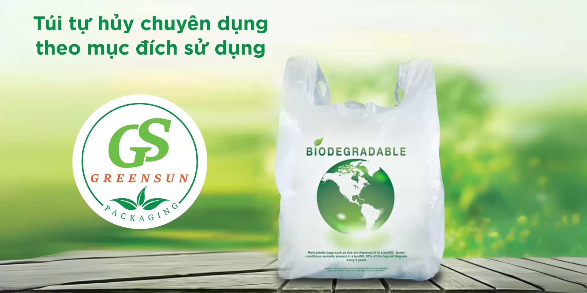 ph&acirc;n loại t&uacute;i tự hủy theo mục đ&iacute;ch