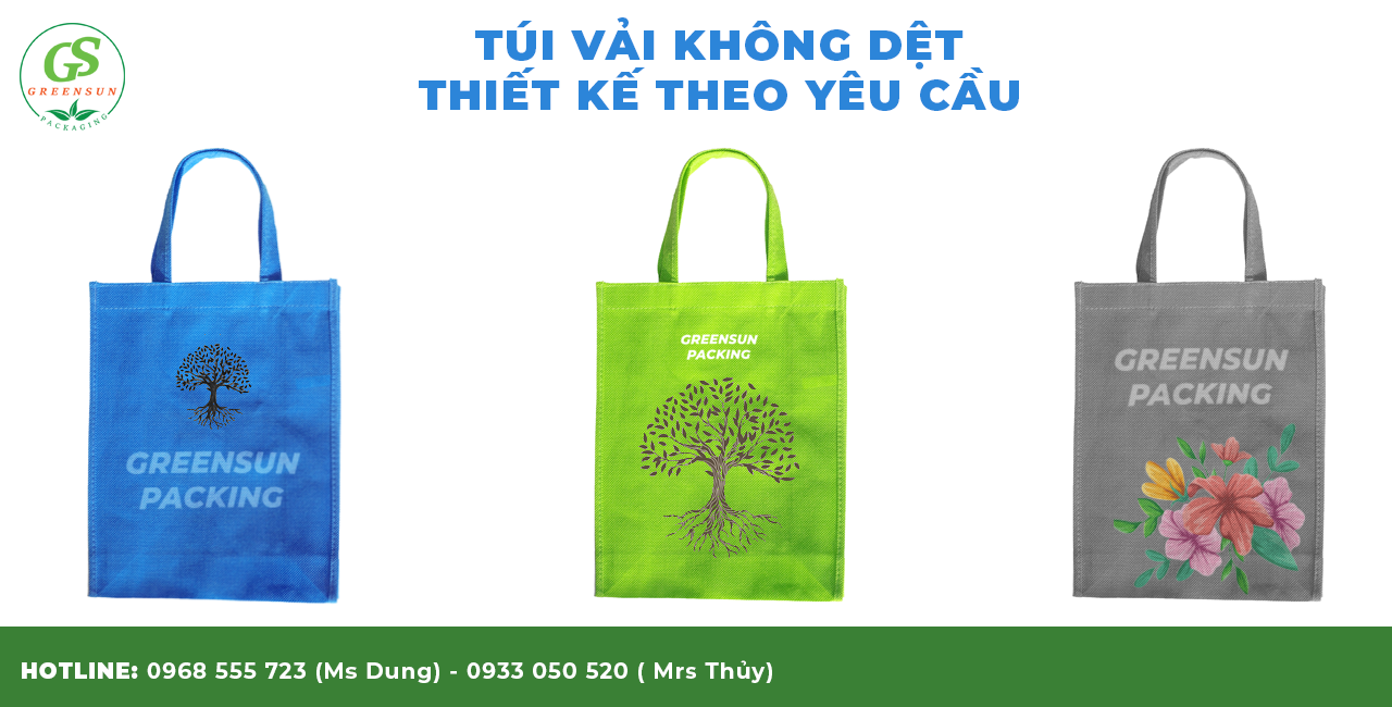 In túi vải đựng quà tết