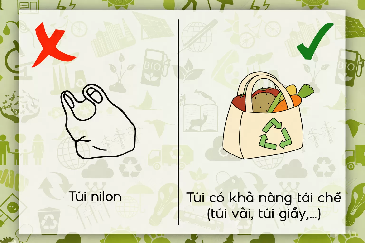 chuyển đổi t&uacute;i th&acirc;n thiện m&ocirc;i trường