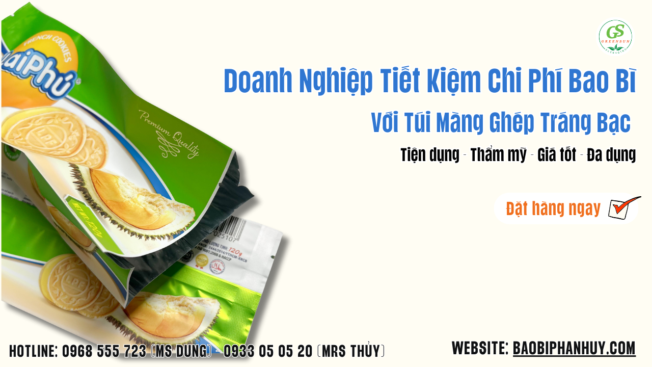 Túi Màng Ghép Tráng Bạc Đựng thực phẩm giá rẻ