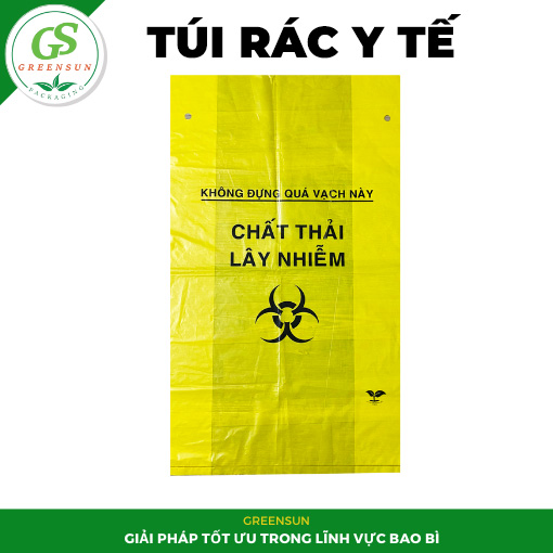 Túi rác y tế màu vàng