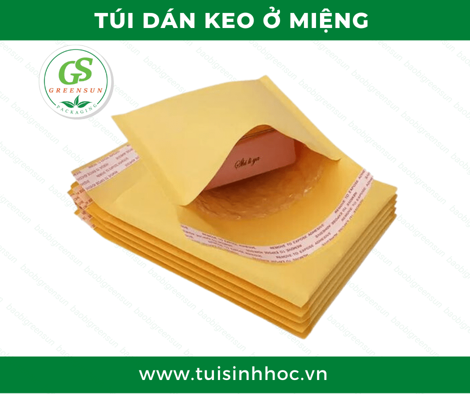 Túi niêm phong tự hủy hoàn toàn thương hiệu Greensun