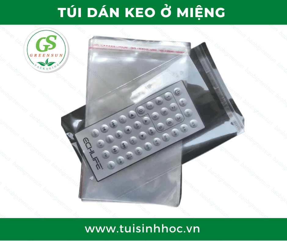 Túi niêm phong tự hủy hoàn toàn thương hiệu Greensun