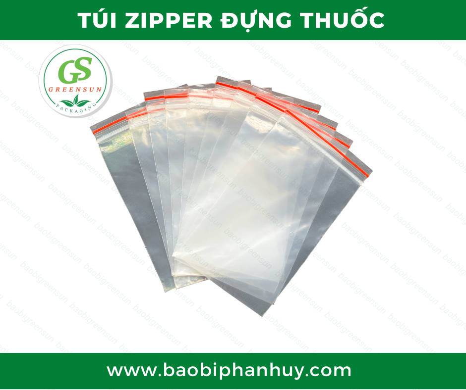 Túi zipper đựng thuốc tự hủy sinh học giá rẻ, chất lượng thương hiệu Greensun