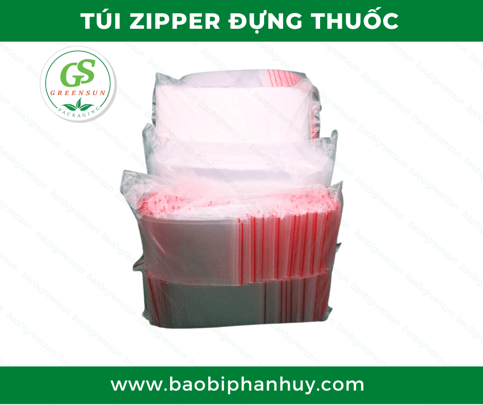 Túi zipper đựng thuốc tự hủy sinh học giá rẻ, chất lượng thương hiệu Greensun
