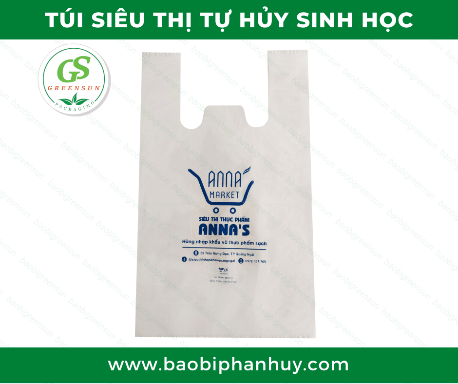 Túi siêu thị giá tốt thương hiệu Anna's Mart được cung cấp bởi Bao Bì Greensun