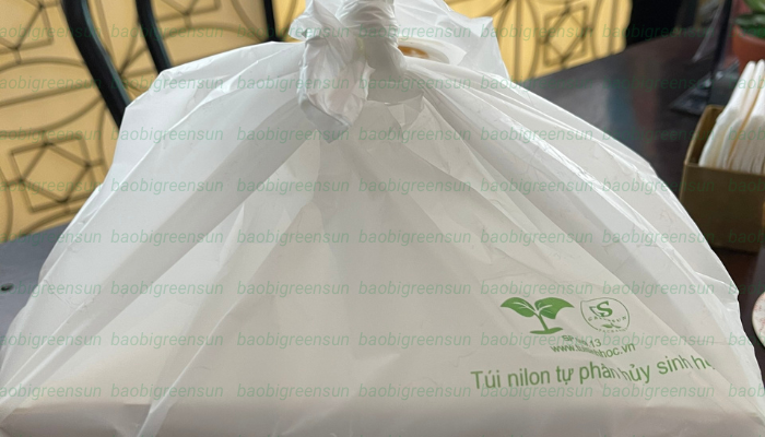 Túi tự hủy không in thương hiệu Greensun trong giai đoạn kinh tế khó khăn