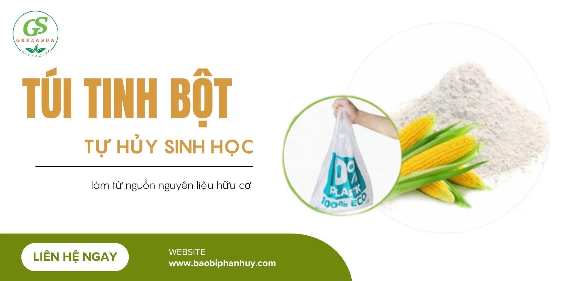 túi làm từ bột bắp