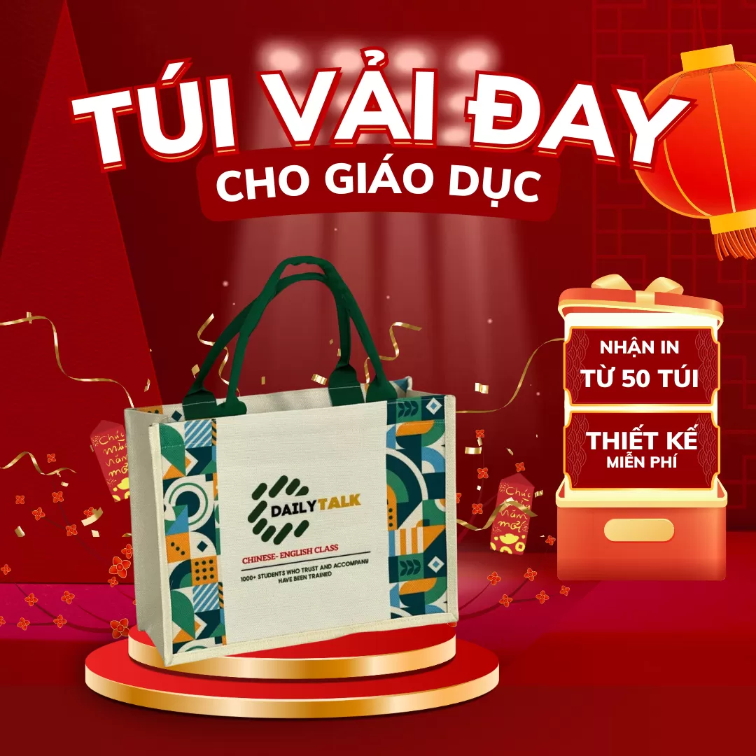 t&uacute;i vải đay cho gi&aacute;o dục