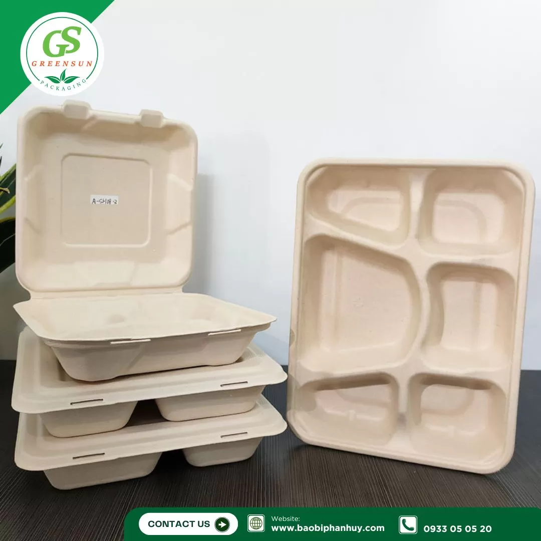 Hộp Bã Mía Nhiều Ngăn