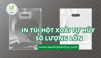 IN TÚI HỘT XOÀI TỰ HỦY SỐ LƯỢNG LỚN