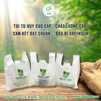 TÚI TỰ HỦY CAO CẤP - CHẤT LƯỢNG CAO – CAM KẾT ĐẠT CHUẨN – BAO BÌ GREENSUN